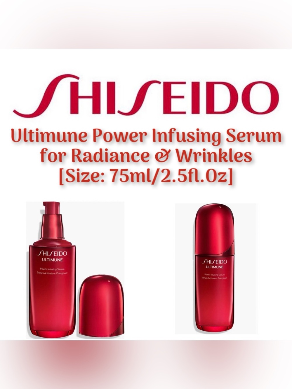 Shiseido - Ultimune Power Infusing Serum for Radiance & Wrinkles (NEW/2.5oz)